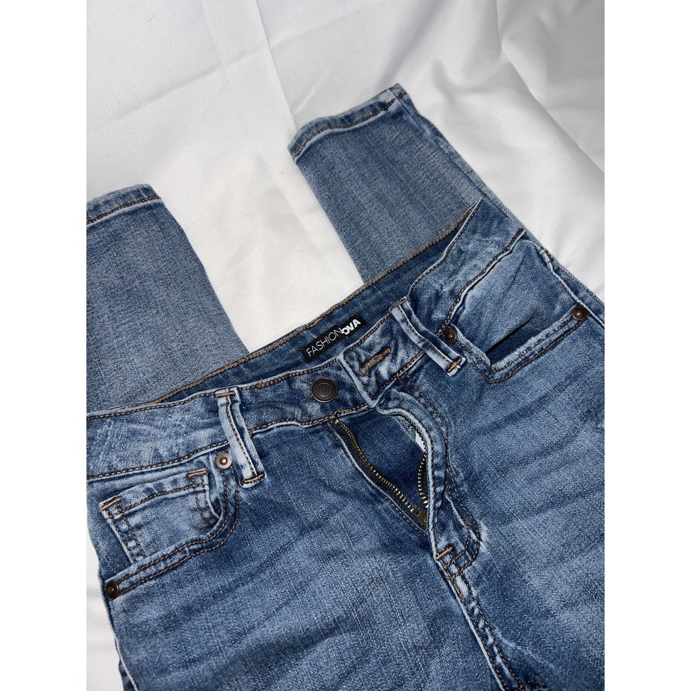 Fashion Nova Women's Blue Jeans Size 1 Pre Owned Good Condition See Photos